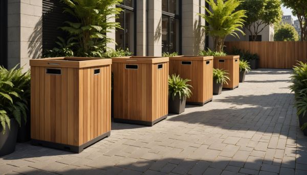 Les poubelles en bois : un choix esthétique et pratique